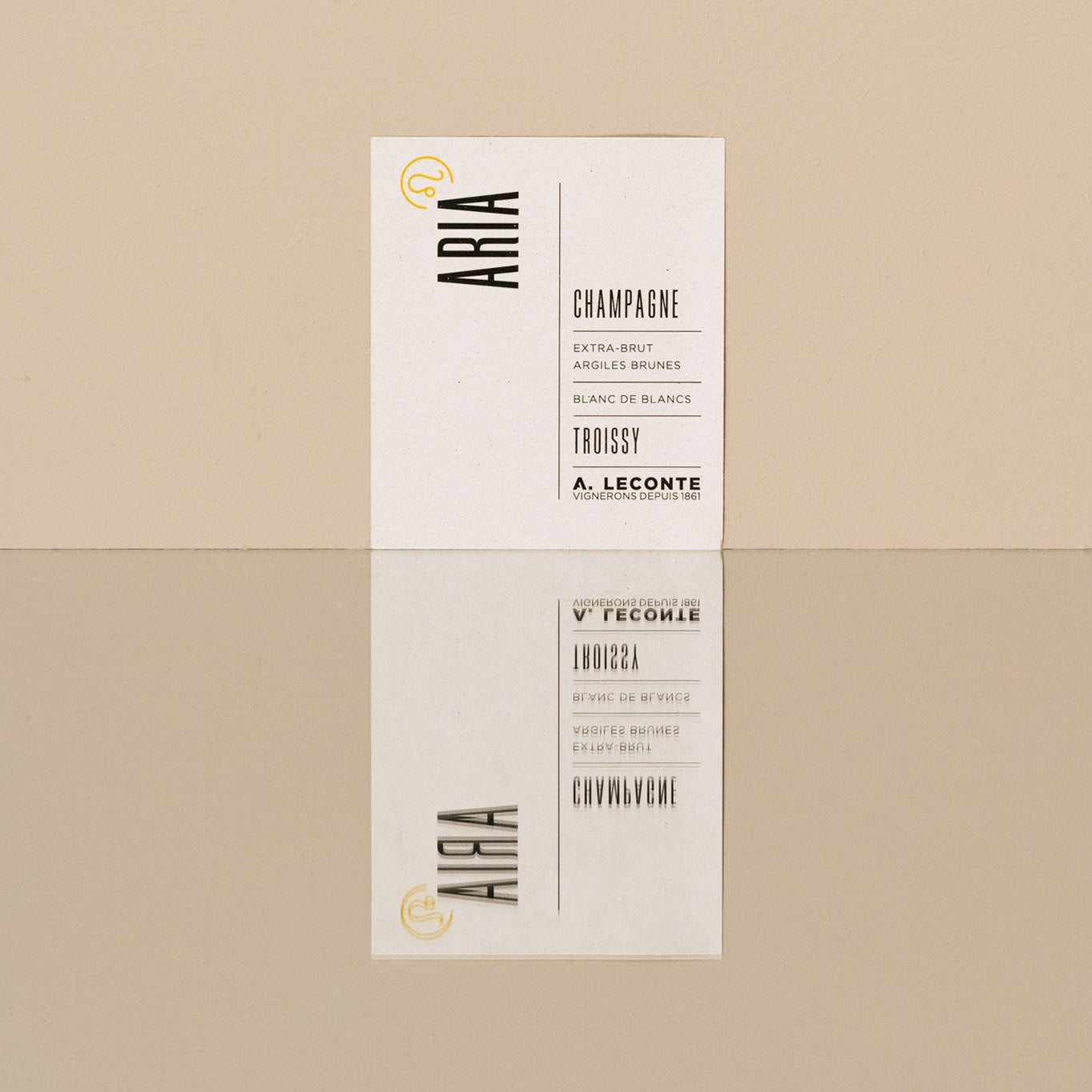 Champagne A. Leconte - Aria Étiquette