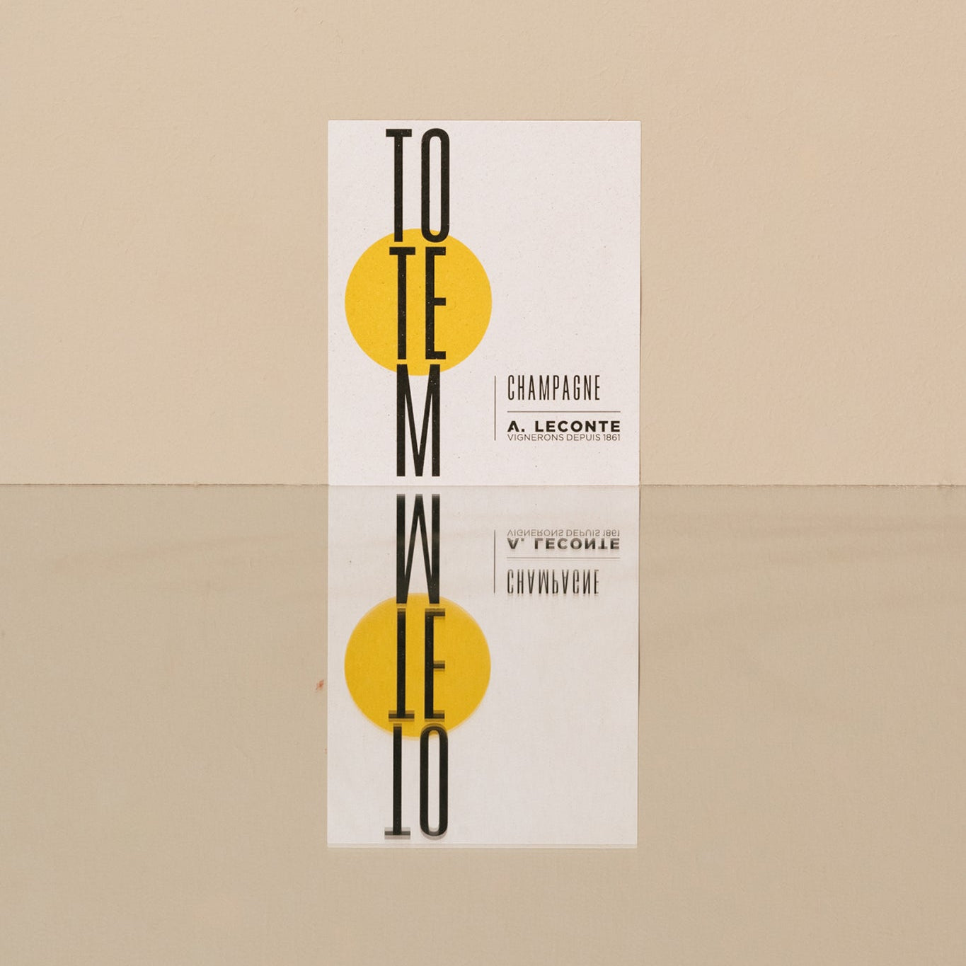 Champagne A. Leconte - Totem Étiquette