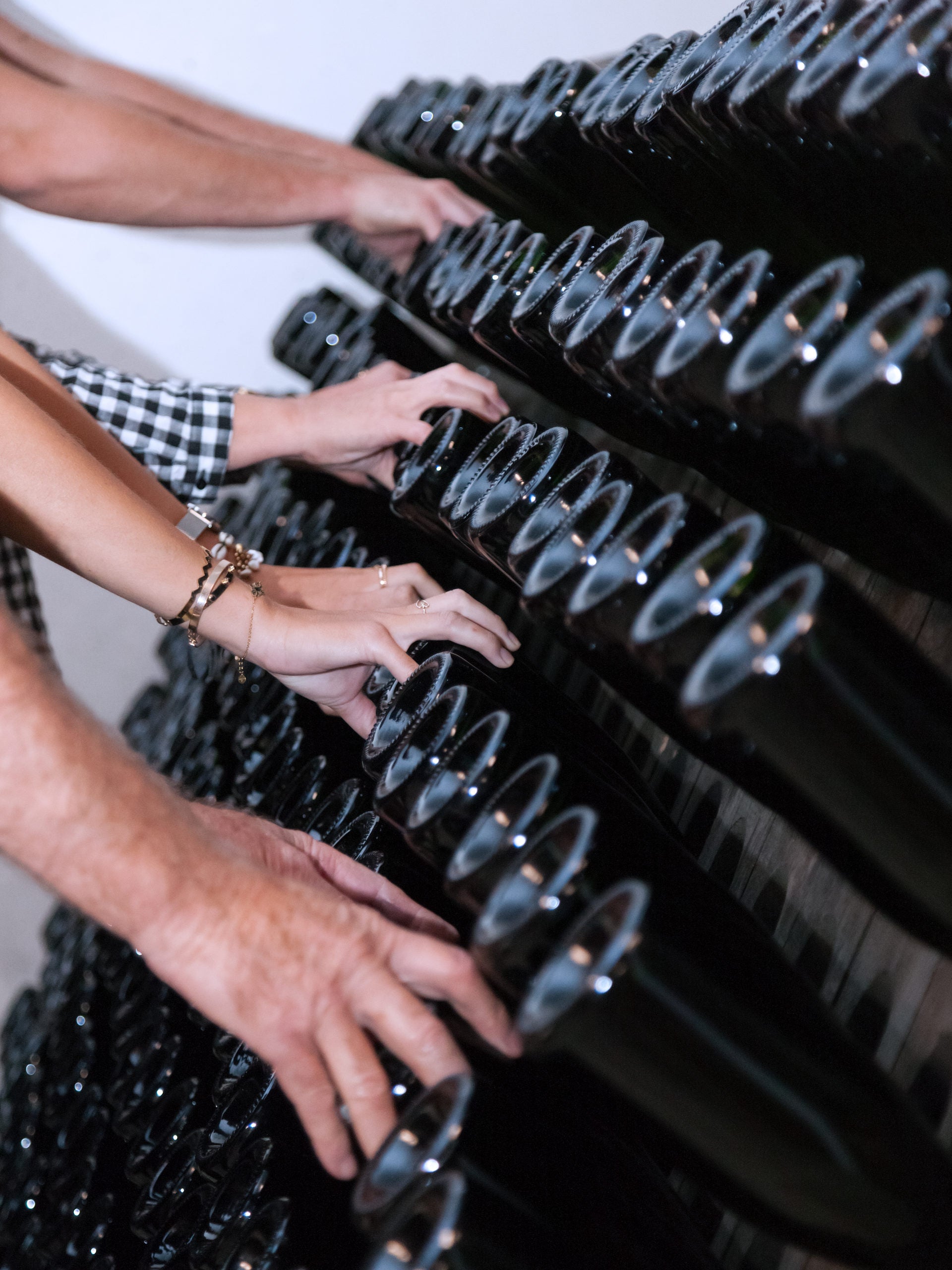 Champagne Pierre Brocard Remuage Pupitre