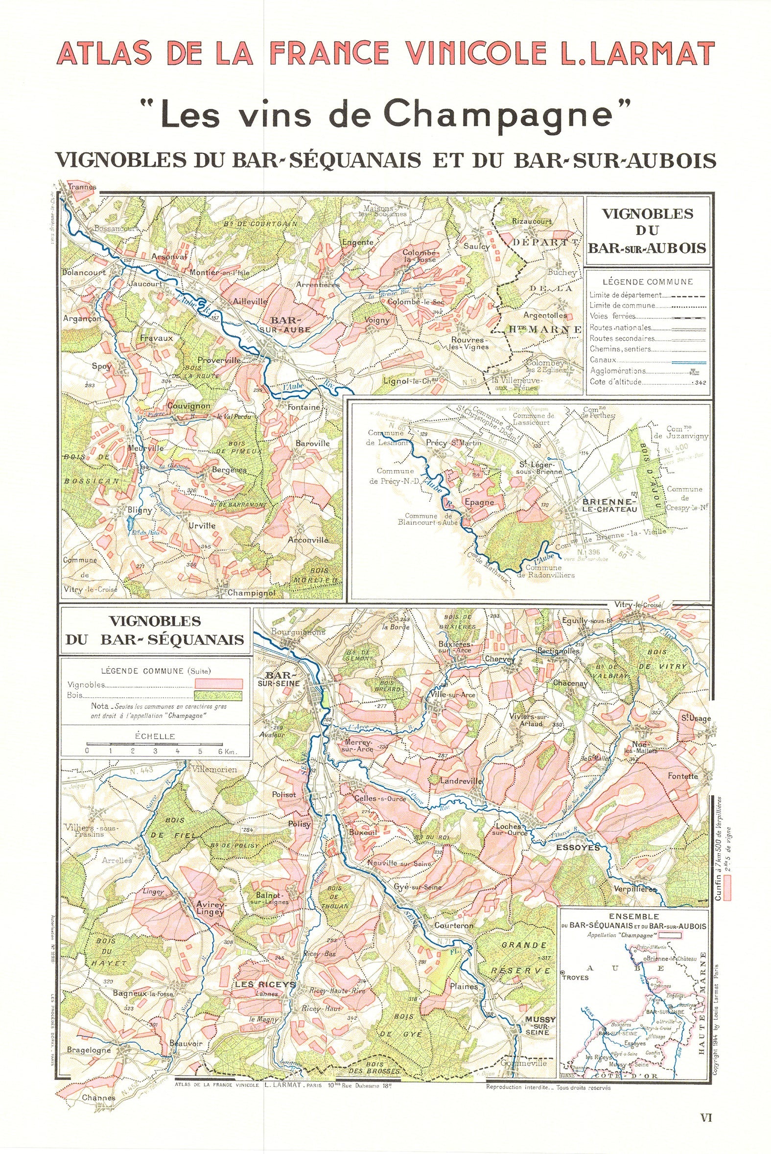 Atlas Champagne Larmat - Vignobles du Bar-Séquanais et du Bar-sur-Aubois