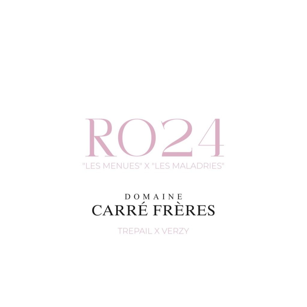 RO24 - Les Menues x Les Maladries - Domaine Carré Frères - Coteaux Champenois Rosé